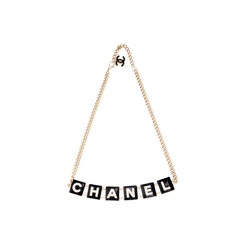 CHANEL 2022 Logo charm Chain link Belt-0