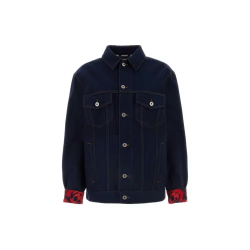 Burberry Denim Jackets Women's Dark Blue