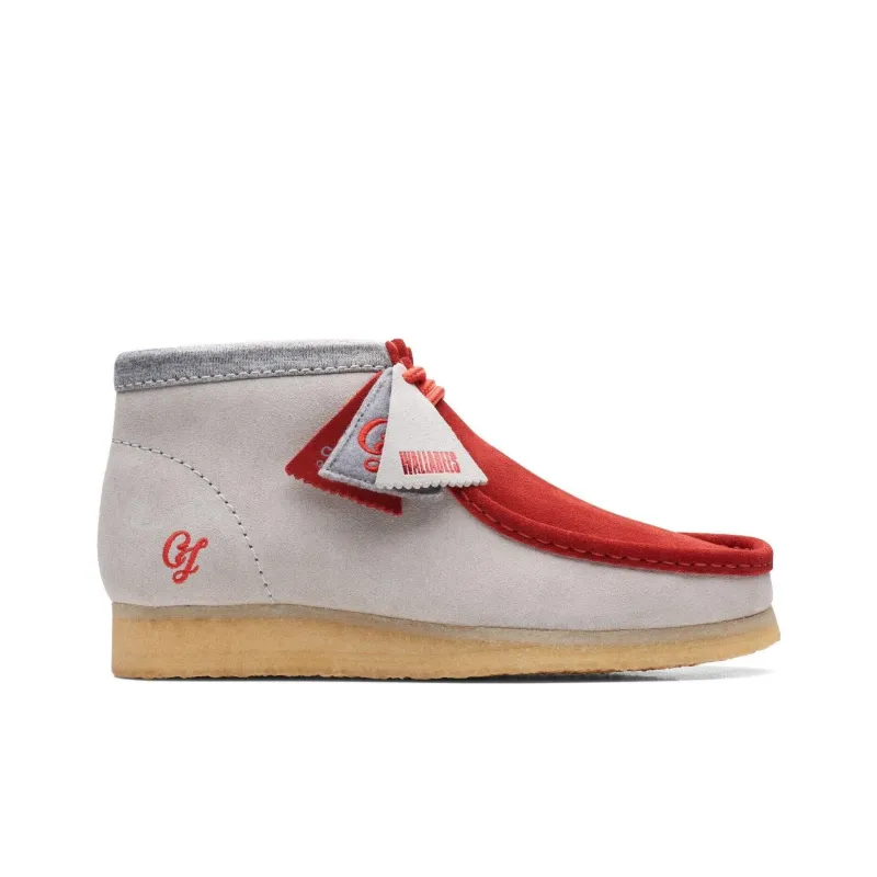 Clarks Originals Wallabee Boot Vcy Red Grey-1