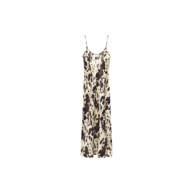 ZARA Slip Dresses Women's Black/Nude-1