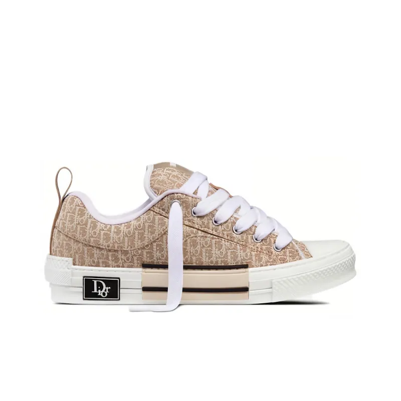 DIOR B23 Skater Low Top Beige DIOR Oblique Jacquard-1