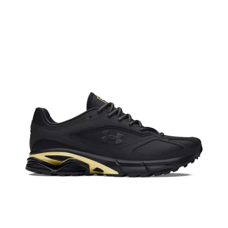 Under Armour Unisex UA Apparition Anti Slip Wear Resistant Low Top Casual Shoes Unisex Black Gold-1