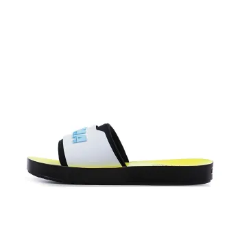 PUMA Surf Slide Rihanna Fenty Black White Yellow Women's