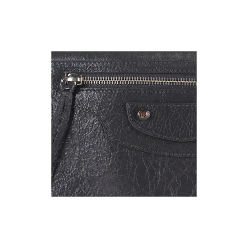 Balenciaga Lambskin Clutch Women's Dark Gray-2