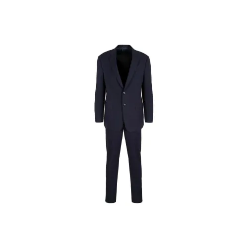 GIORGIO ARMANI Business Suits Men Dark Marine Blue