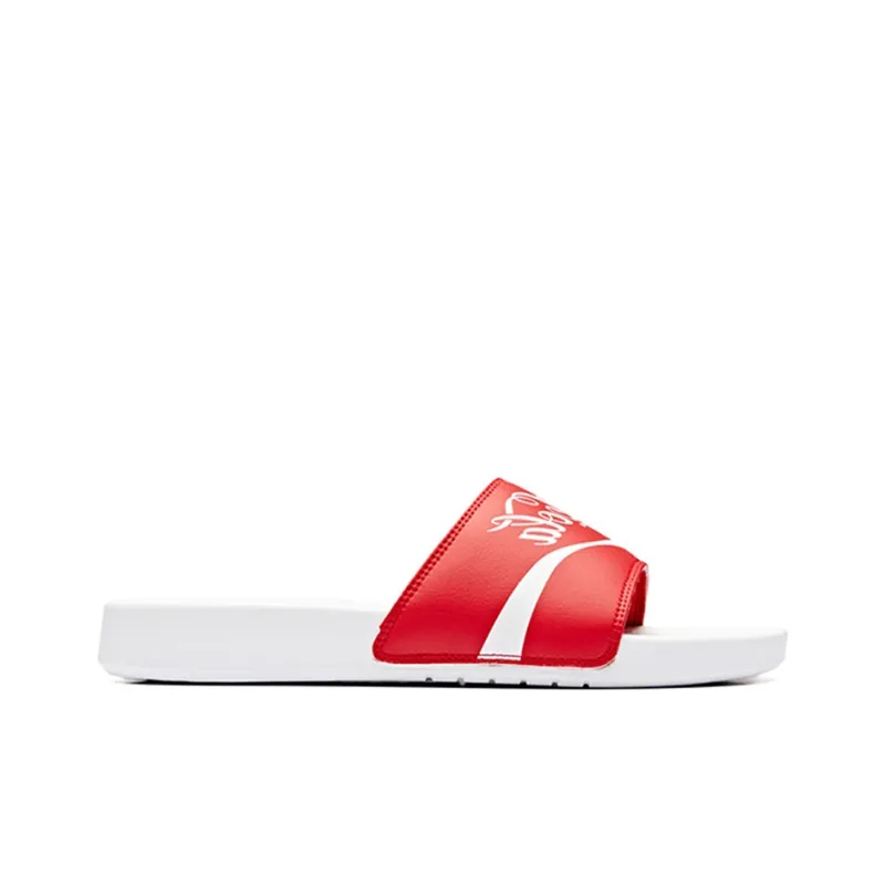 Coca Cola x Anta Slide Slippers Men's Mismatched Left White Right Red-1
