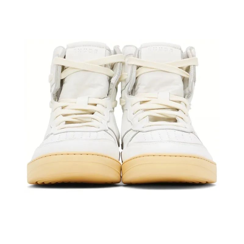 RHUDE Rhecess Hi Casual High Board High Top Skateboard Shoes Men's White-1