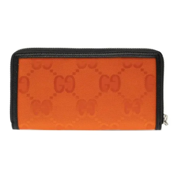 GUCCI Nylon Wallet Unisex Orange-2