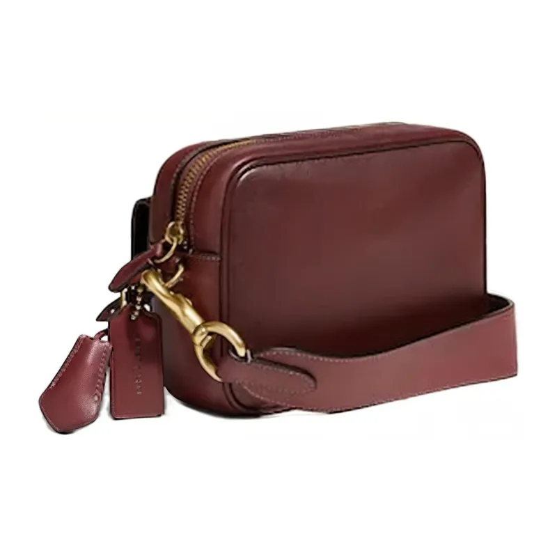 COACH Studio Leather Small Square Bag Camera Bag Trumpets Men's Burgundy-1