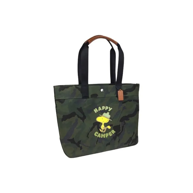 COACH Snoopy, Collaboration Fabric Tote Bag, Shopping Bag, Handbag, Shoulder Bag Men's-1