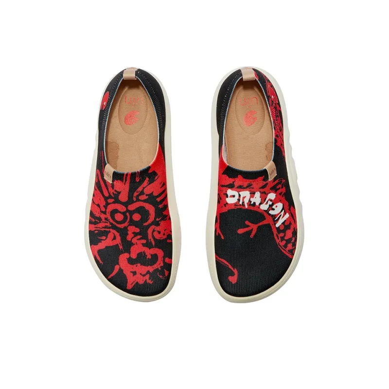 U.IN Painted Travel Shoes Year Of The Dragon TT Low-Top Casual Shoes Men's-18
