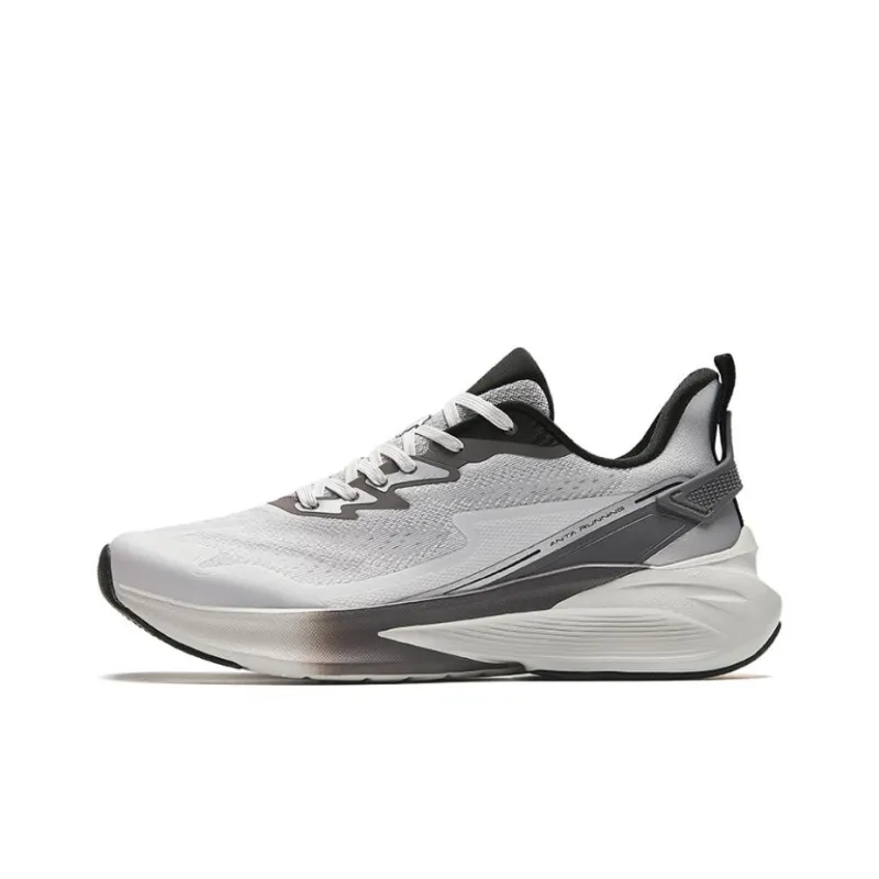 Anta Cushioning Low Top Running Shoes Men's Gray Black-0