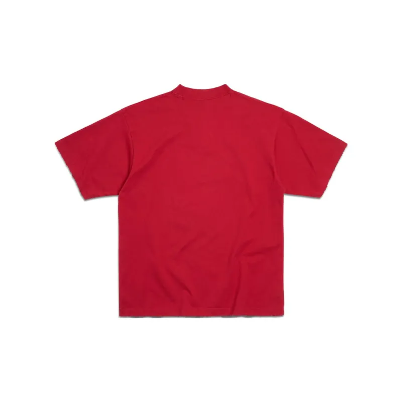 Balenciaga T Shirts Unisex Red-1