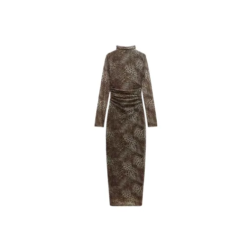 ZARA Long-Sleeved Dresses Women's Leopard