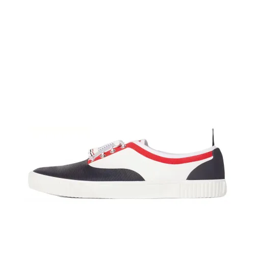 THOM BROWNE Skateboard Shoes Men Low-Top Red/White/Blue