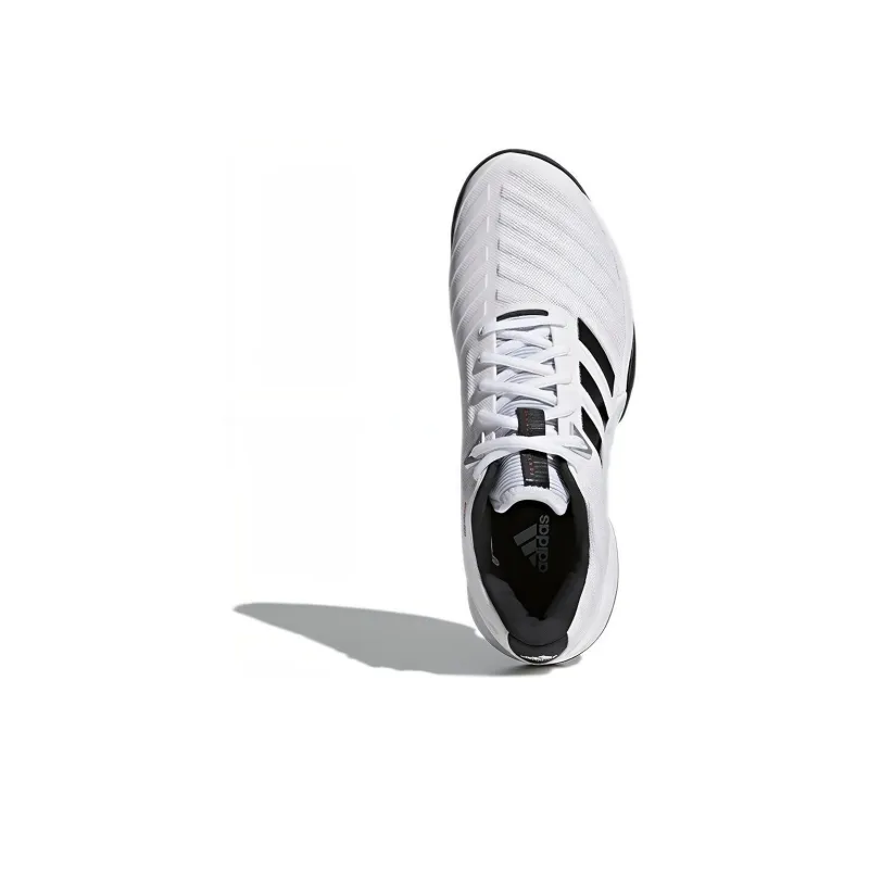 Adidas Barricade 2018 Cushioning Wear Resistant Low Top Tennis Shoes Men's White-4