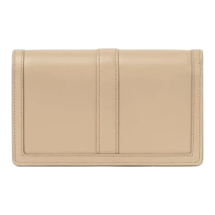 VERSACE Greca Goddess Calfskin One Shoulder Crossbody Clutches Mini Women's Beige-2