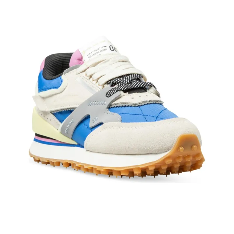 LiNing 001 Running Shoes Women's Low Top White/Gray/Blue-4