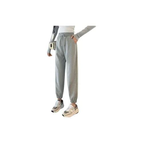 Yench'a Casual Pants Women's Light Gray