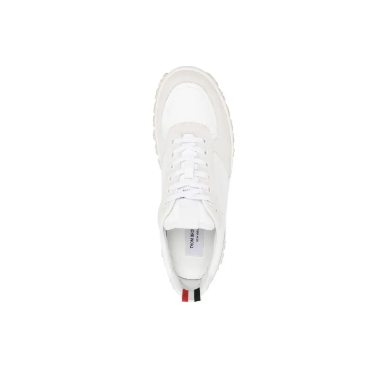 THOM BROWNE Letterman Panelled Low-Top Sneakers-4