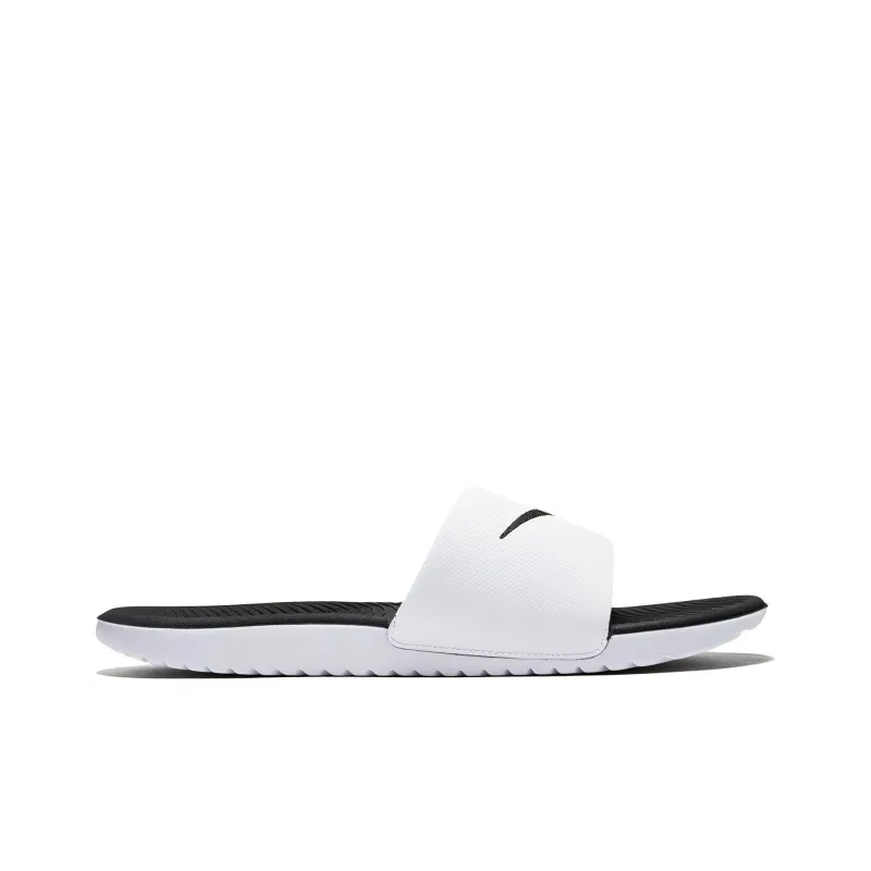 Nike Kawa Slide White Black-1
