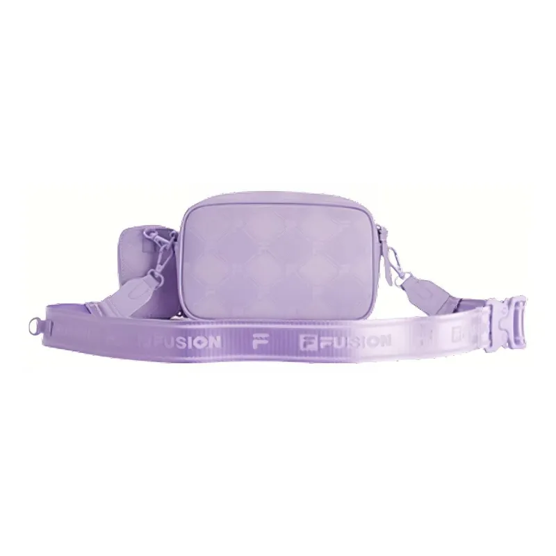 FILA FUSION PU Polyurethane Synthetic Leather Camera Bag Shoulder Bag Crossbody Bag Regular Unisex Aurora Purple-3