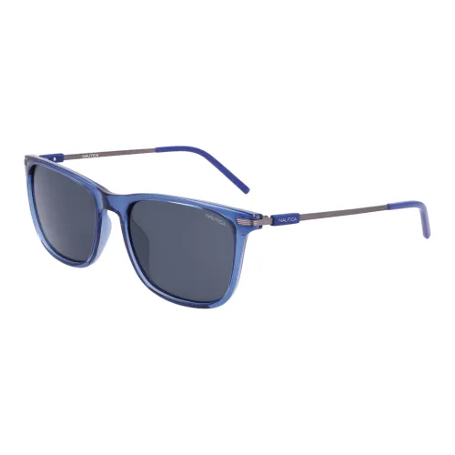 NAUTICA Plastic Irregular Shape Sunglasses Men's Blue