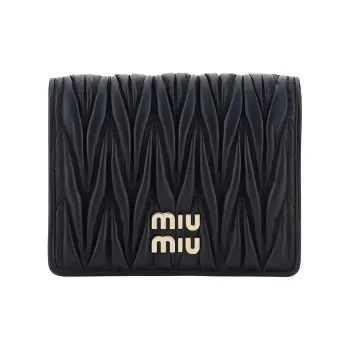 MIU MIU Logo Lettering Bi Fold Wallet