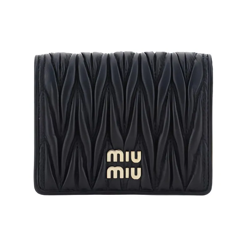 MIU MIU Logo Lettering Bi Fold Wallet-0