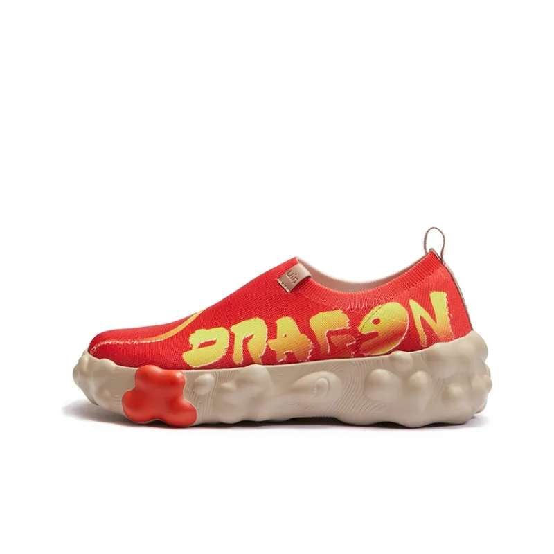 U.IN Painted Travel Shoes Year Of The Dragon TT Low-Top Casual Shoes Men's-42