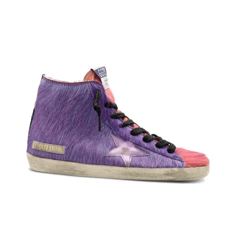 Golden Goose Francy Stylish Skateboarding Shoes Men's Light Purple-1
