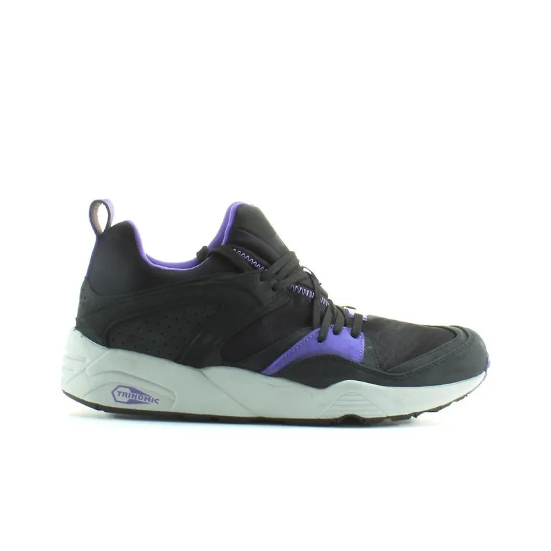 PUMA Blaze Of Glory Mid Top Casual Shoes Unisex Black Purple-1