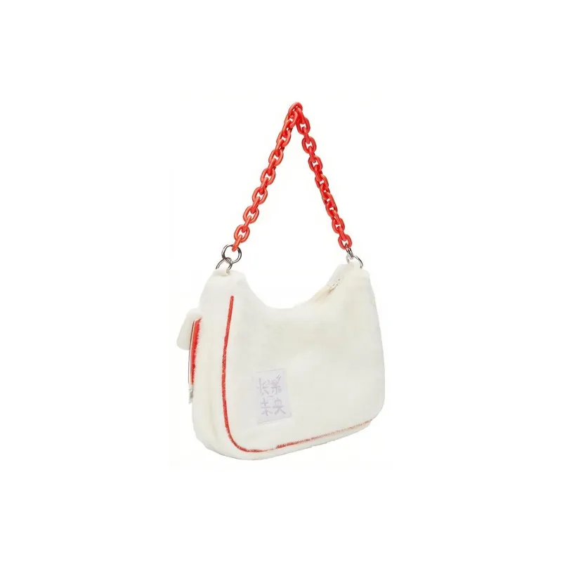 LiNing Chinese Culture Series Fabric Crossbody Bag Shoulder Bag Women's White-2