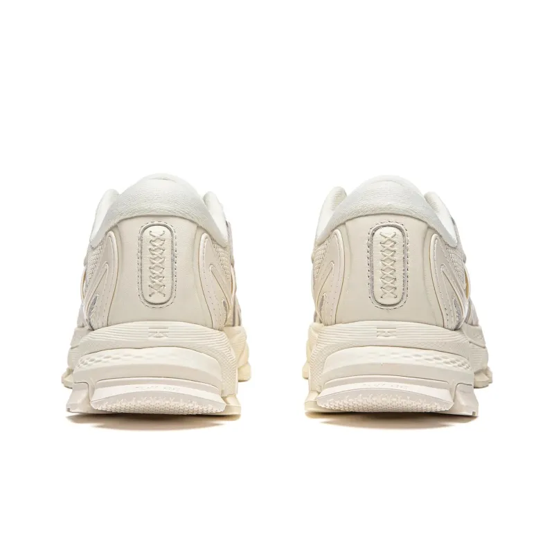 LiNing Abrasion Resistant Breathable Low Top Running Shoes Women's Beige-5