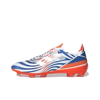Adidas Gamemode Firm Ground Cleats Slip Resistant Cushioning And Breathable Soccer Shoes Unisex Blue Orange
