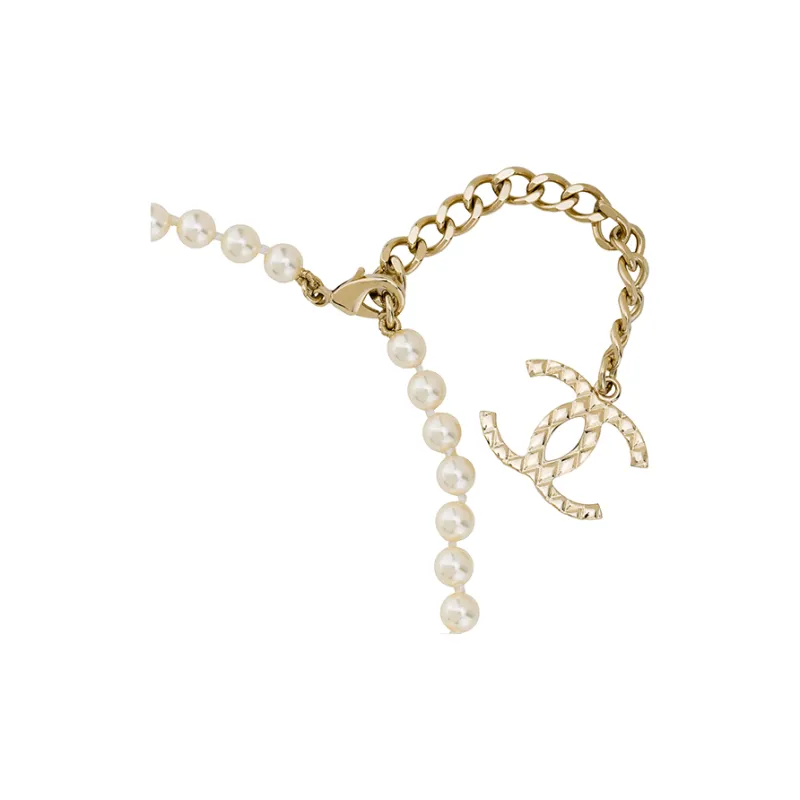 CHANEL 2010s Statement pendant Necklace-3