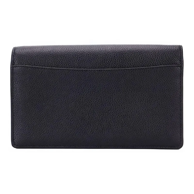 COACH Hayden Polished Grain Leather Shoulder Bag, Crossbody Bag Women's Black-1