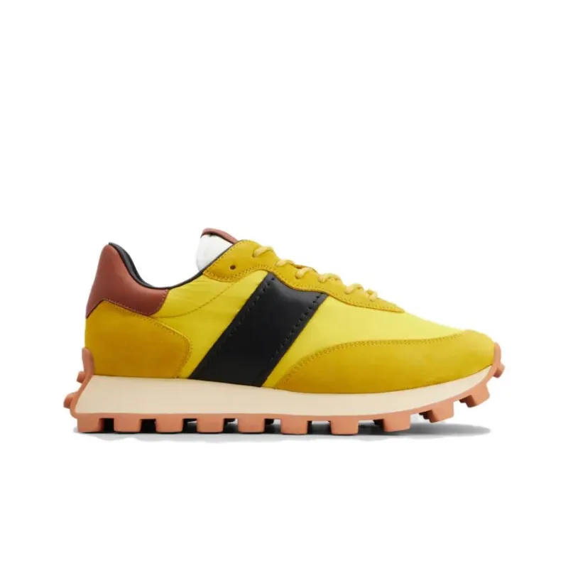 TOD'S Slip Resistant, Abrasion Resistant, Lightweight Low Top Casual Shoes Men's Yellow-1