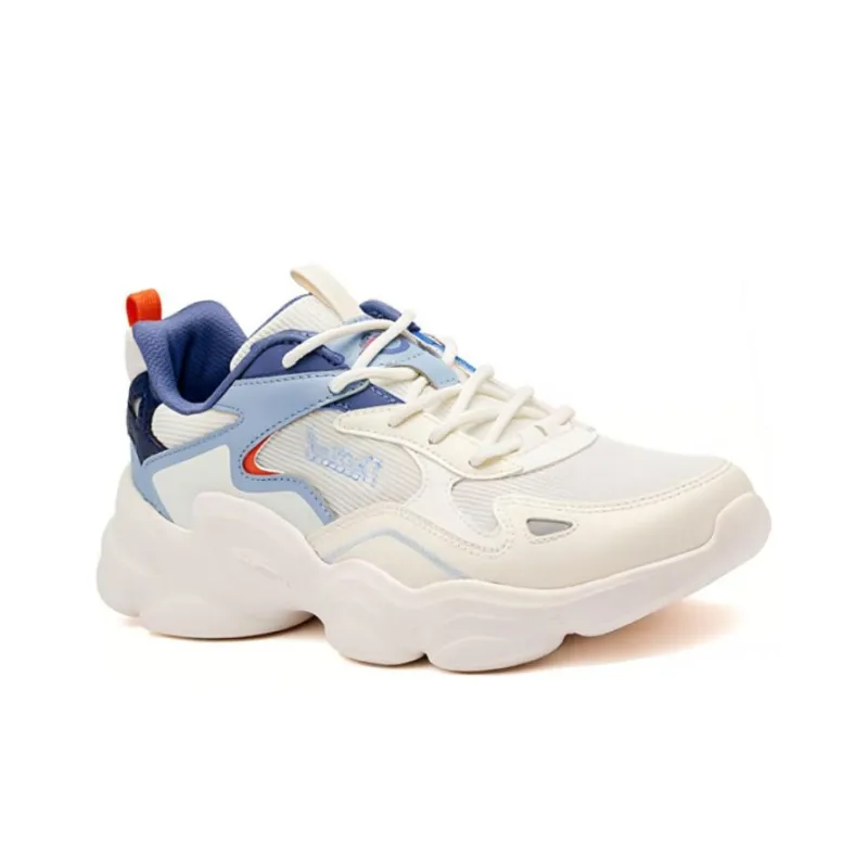 361° Slip Resistant, Breathable, Lightweight Low Top Chunky Sneakers Men's White Blue-3