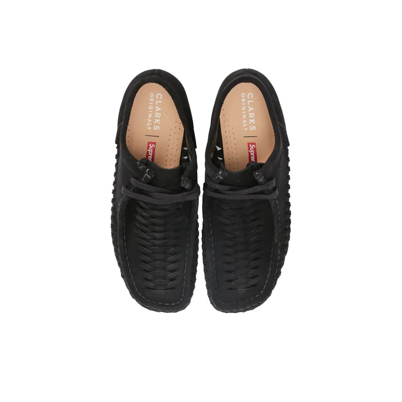 Clarks X Supreme Woven Wallabee 'Black'-2