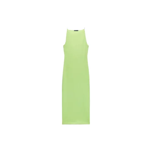 ZARA Sleeveless Dress Women's Apple Green