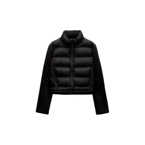 ZARA Puffer Jackets Women's Black