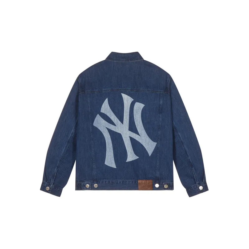 MLB SS24 Denim Jacket Unisex Blue-3