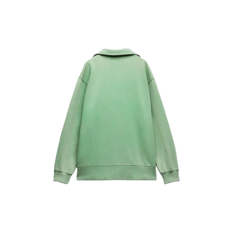 ZARA Polo Shirts Women's Green-1