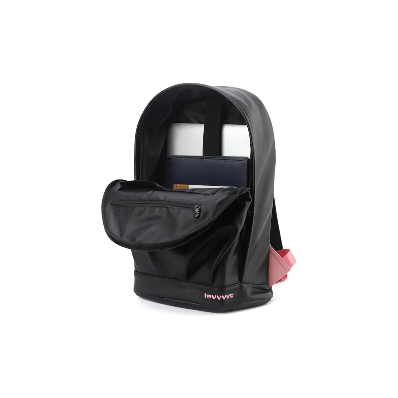 LOVVVVE PU Backpack Regular Unisex Black-3