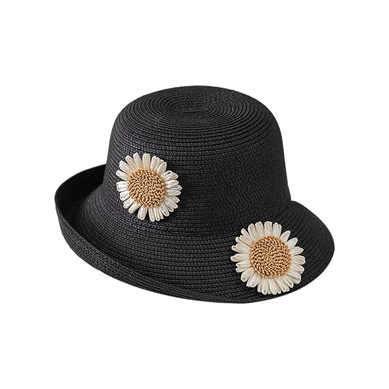 JW Straw Woven Bucket Hats Unisex-3