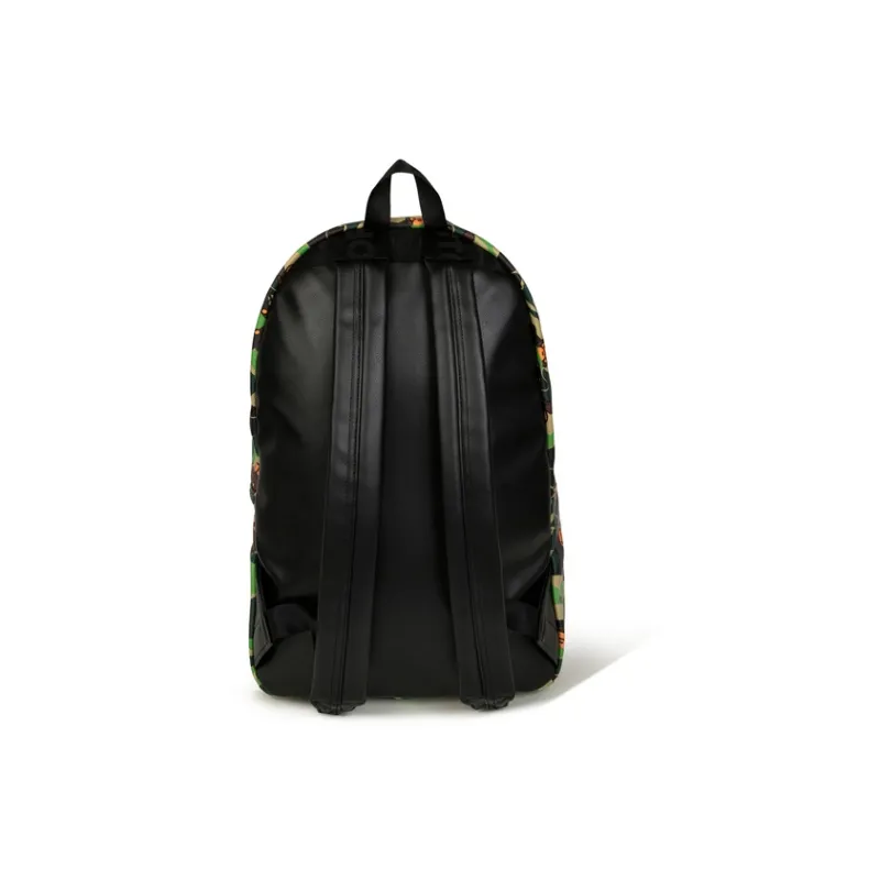 Aape Faux Leather Artificial Leather Backpack Regular Women's Green-1
