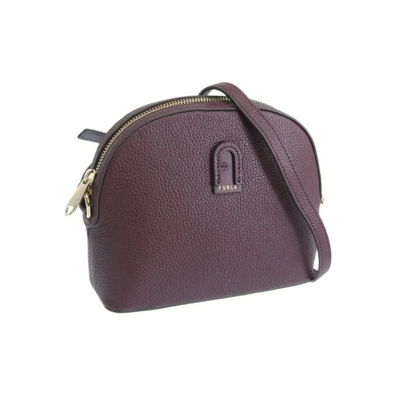 Furla Leather Crossbody Bag Shoulder Bag Women's Burgundy-1
