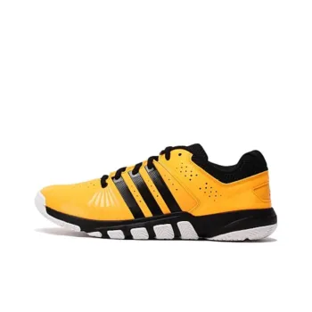 Adidas Anti-Slip Wear-Resistant Low-Top Badminton Shoes Men's Yellow