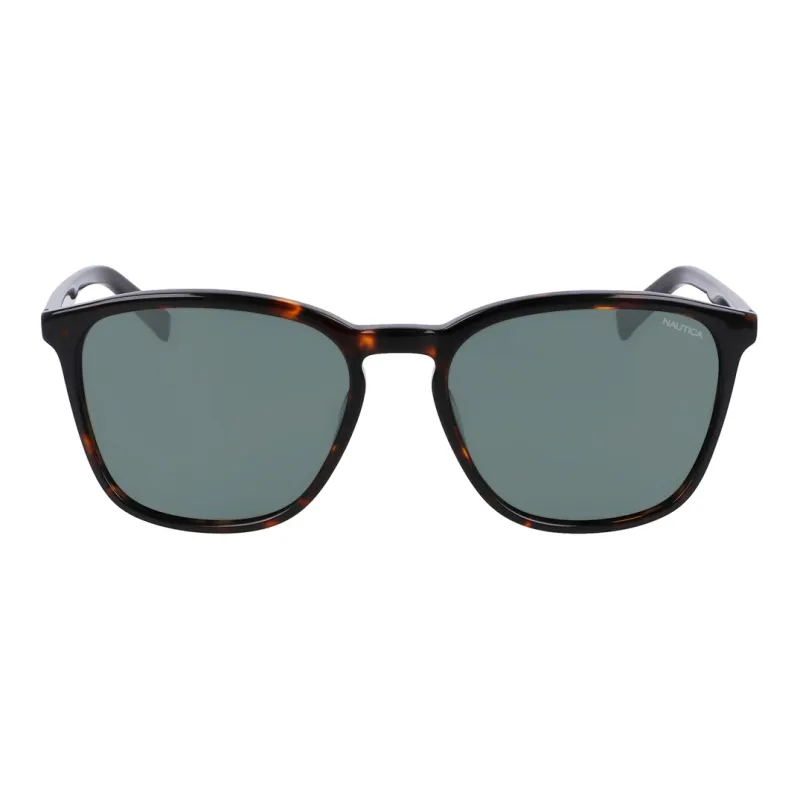 NAUTICA Plate Frame Irregular Shape Sunglasses Men's Tortoiseshell-1